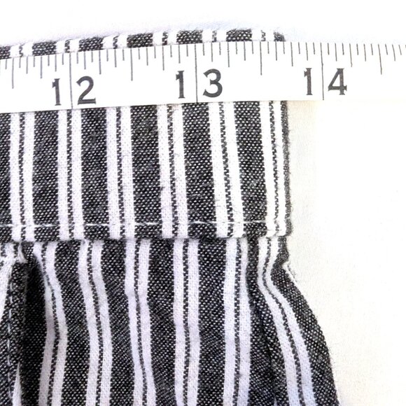 Hollister | Ultra High Rise Striped Cotton Gray & White Pants | Size Small - Picture 12 of 14